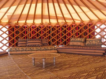 אוהל מונגולי בג'ינגס חאן בגולן