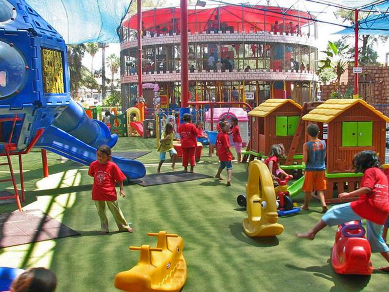 פארק אטרקציות לילדים בא לגן בקיבוץ יגור